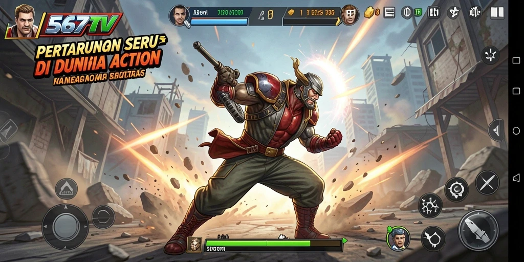 Tampilan gameplay seru di 567TV dengan aksi yang mendebarkan.