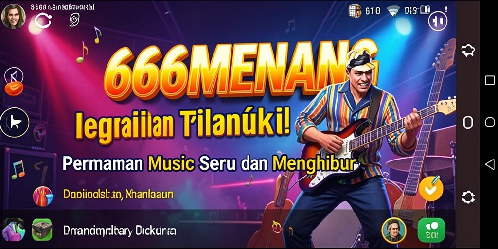 Screenshot gameplay 666MENANG menampilkan keseruan bermain musik.