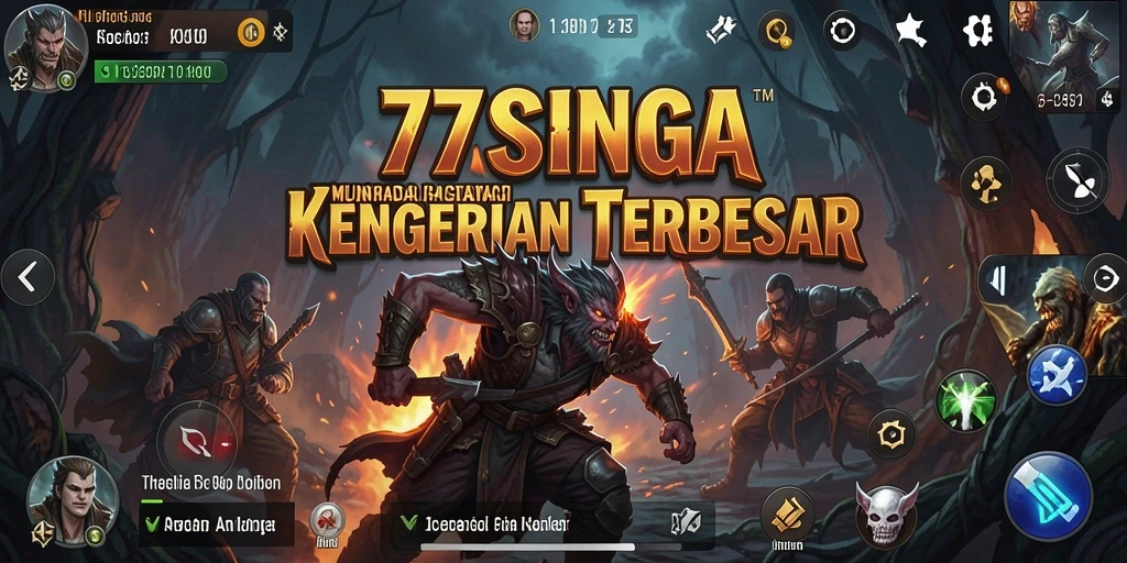 Screenshot menampilkan gameplay seram dan menegangkan dari 77SINGA.