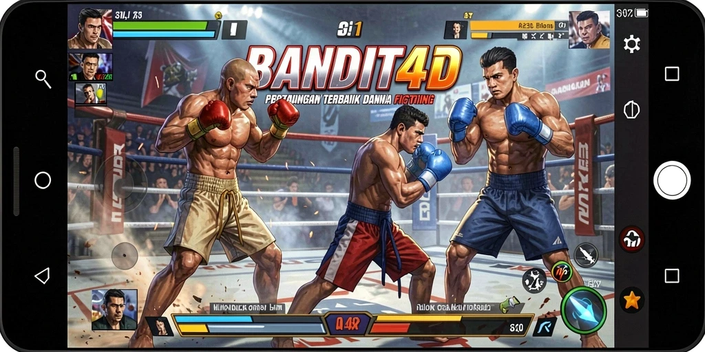 Tampilan gameplay BANDIT4D yang mendebarkan saat pertarungan berlangsung.