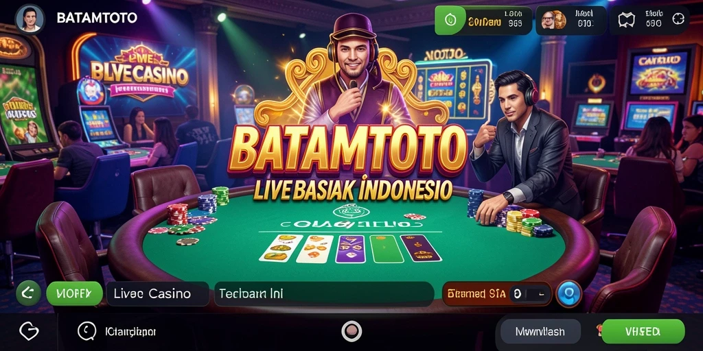 Tampilan gameplay Live Casino yang menarik di BATAMTOTO.