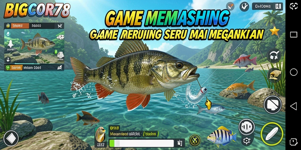 Tampilan menakjubkan dari gameplay Fishing di BIGCOR78.