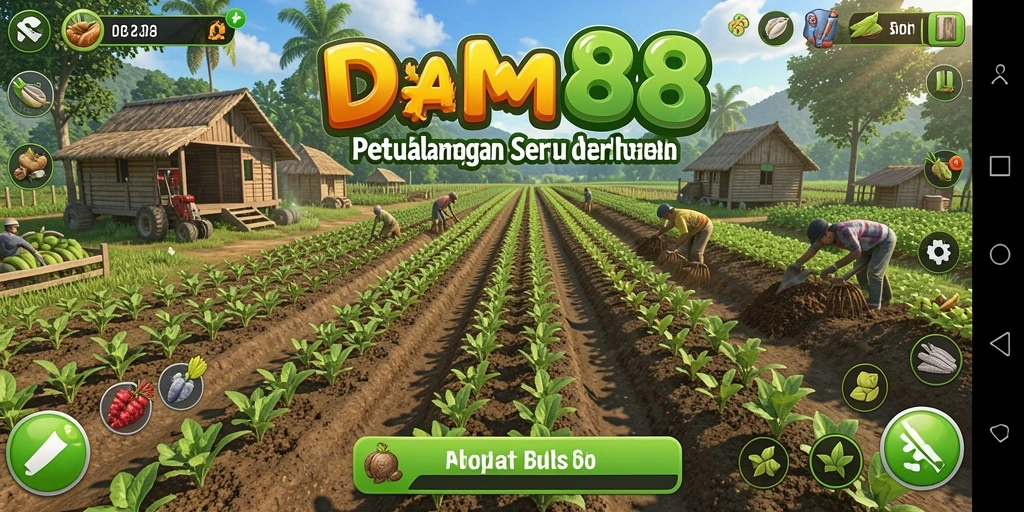 Gameplay <strong>DAM88</strong> yang menarik dengan aktivitas bercocok tanam.