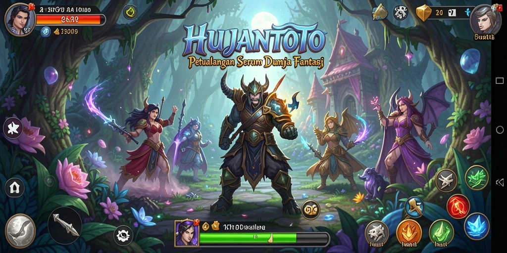 Menggambarkan gameplay seru dan mendebarkan dalam petualangan HUJANTOTO.