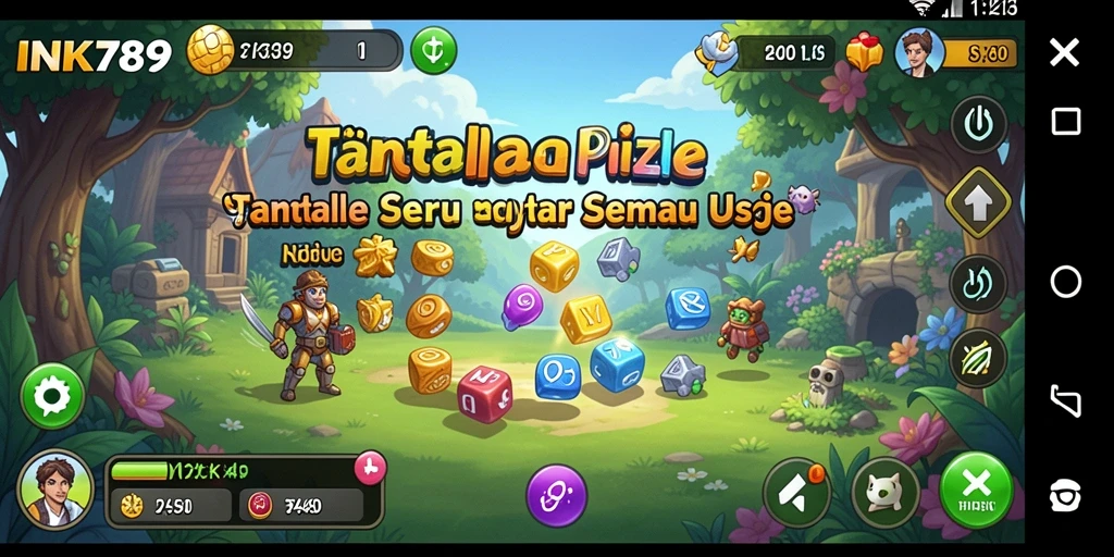 Screenshot gameplay INK789 yang menunjukkan tantangan puzzle yang menarik.