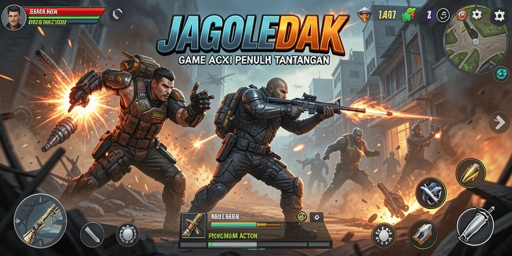 Tampilan menarik dari gameplay JAGOLEDAK yang penuh aksi.