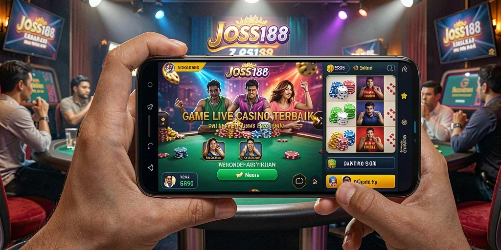 Tampilan menawan dari gameplay JOSS188 Live Casino yang mendebarkan.