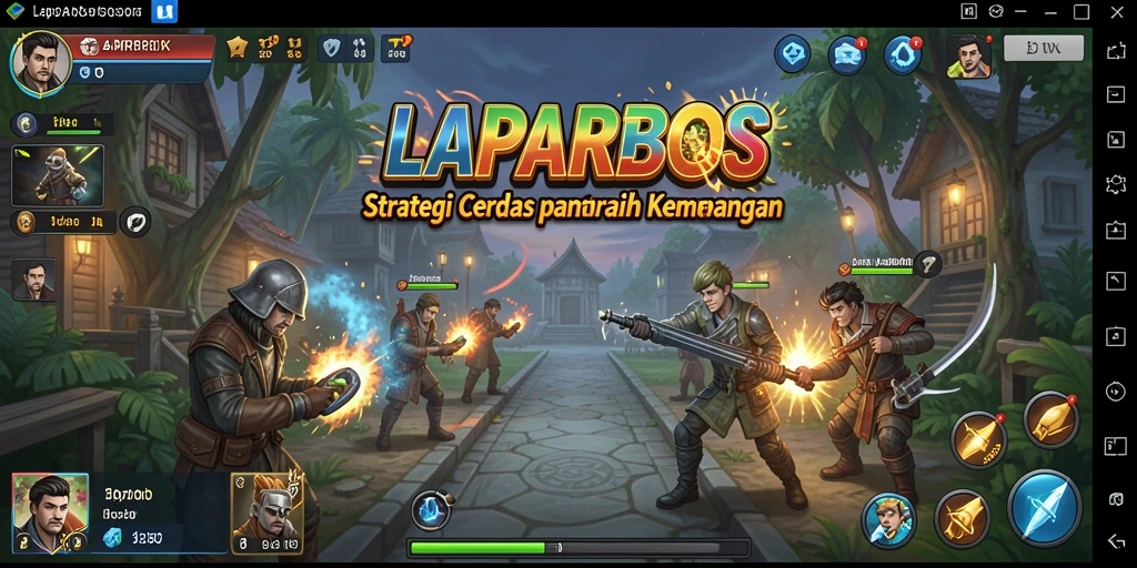 Tampilan gameplay LAPARBOS yang menegangkan dan strategis.