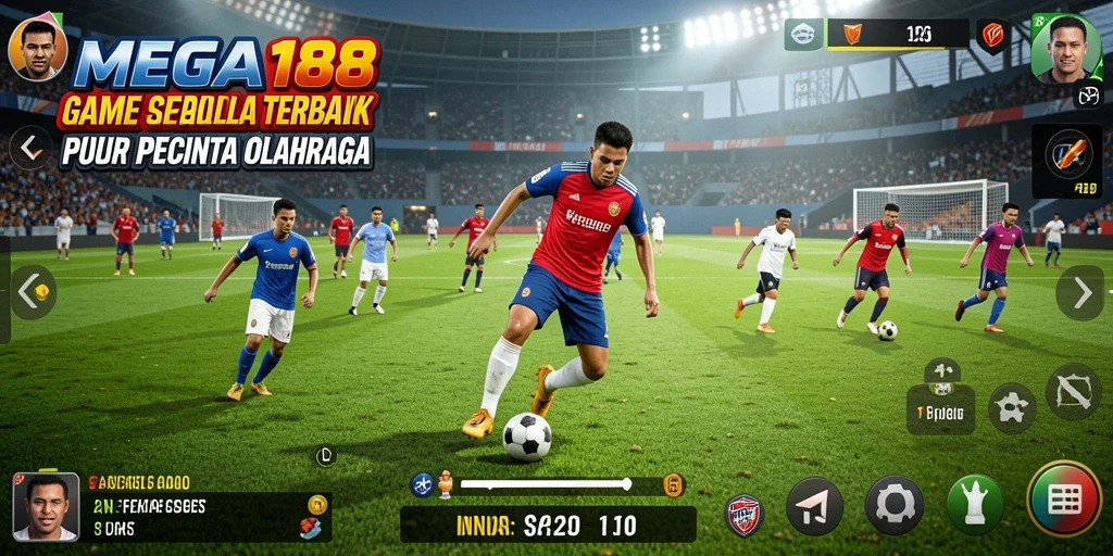Tampilan gameplay seru dan mendebarkan di MEGA188.