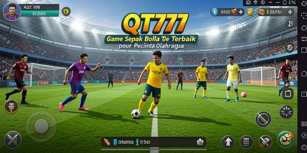 Gameplay aktual QT777 yang mendebarkan dalam setiap pertandingan sepak bola.