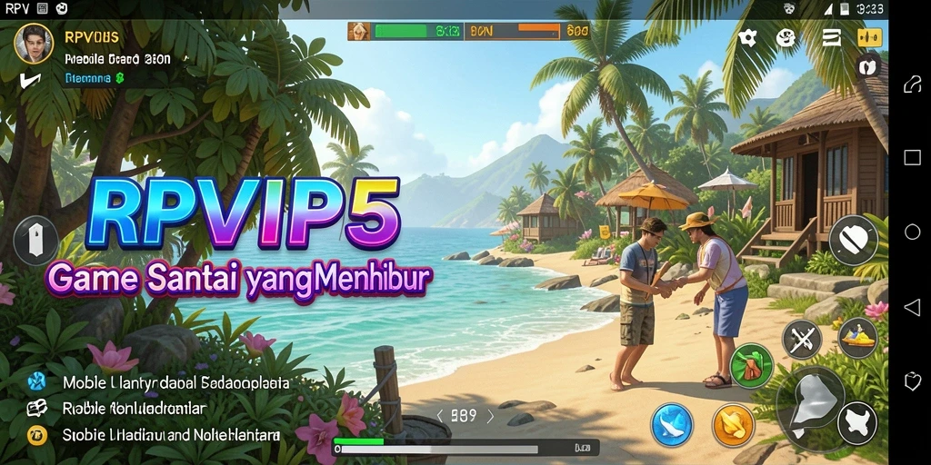 Tampilan gameplay RPVIP5 yang cerah dan menarik.