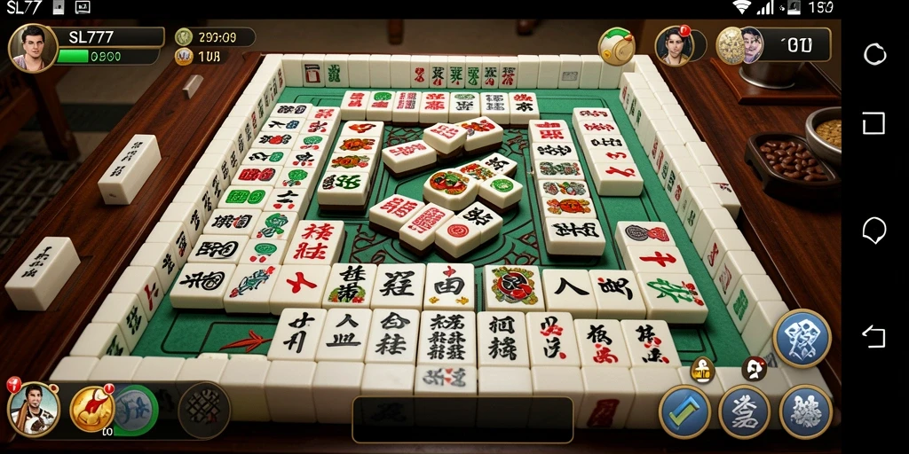 Tampilan gameplay Mahjong yang menarik dan interaktif.
