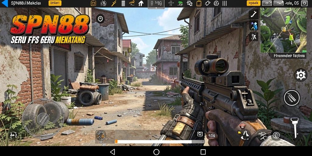 Tampilan gameplay seru dari game FPS SPN88.