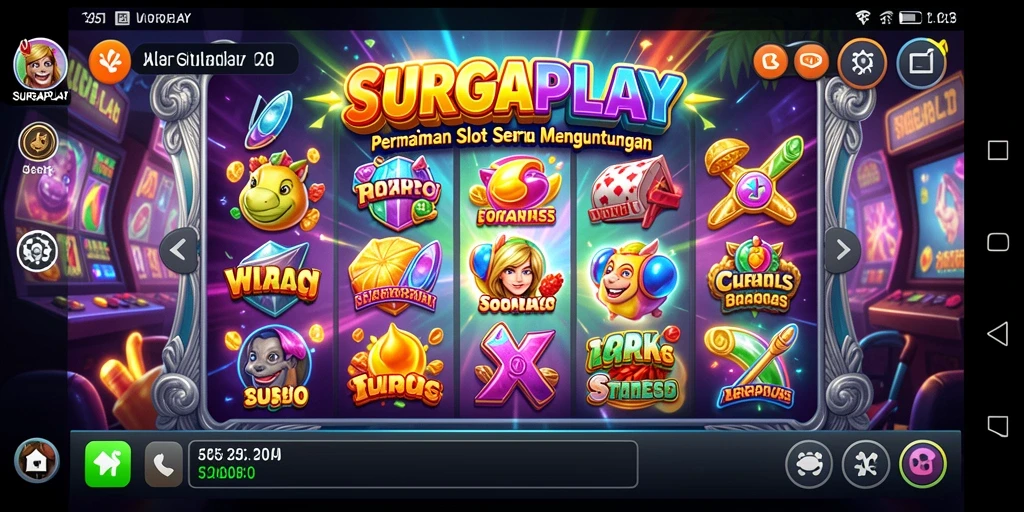 Tampilan gameplay menyenangkan dari SURGAPLAY dengan suasana Slot yang menarik.