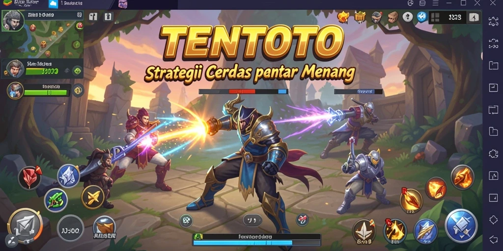 Screenshot gameplay TENTOTO dengan elemen strategi yang menarik.