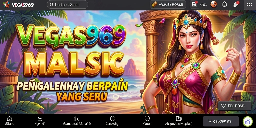 Screenshot gameplay VEGAS969 yang menampilkan aksi slot yang mendebarkan.